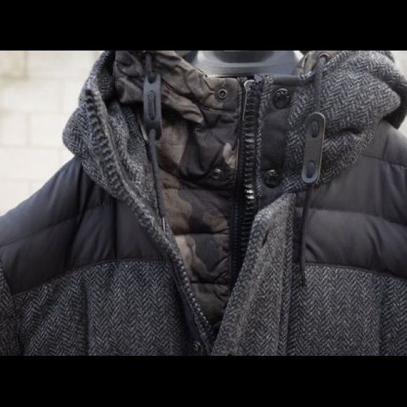 Moncler Guyenne Herringbone Wool Down Jacket - Picture 5 of 9